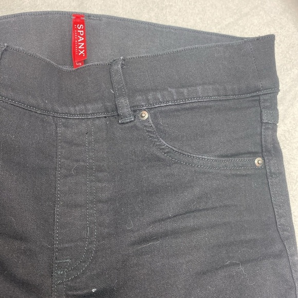 Spanx Black pull on denim pants size small - Picture 4 of 5